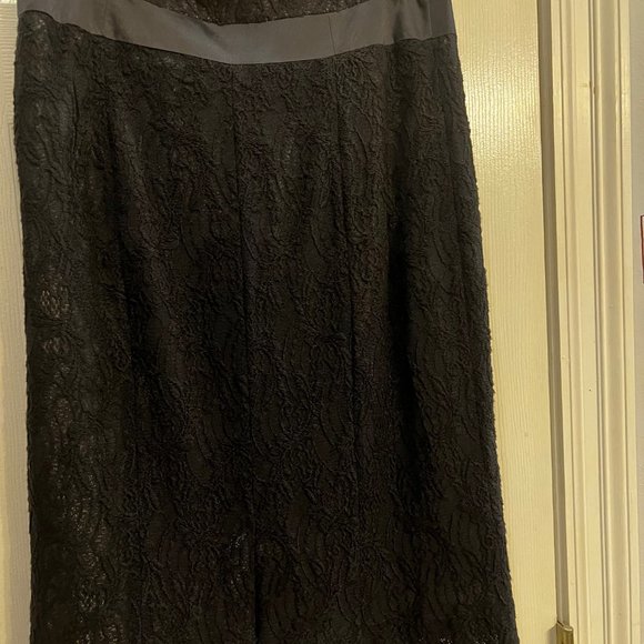 Worthington Lace "Suit" Skirt Black Size 8 - Picture 5 of 6